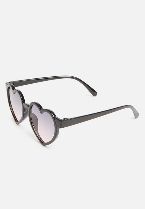 Rebel Republic - Girls heart sunglasses - black