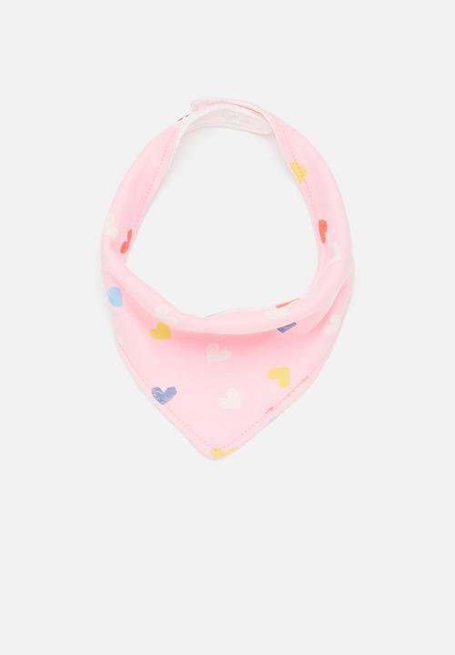 Pop Candy - Rainbow 3 pack bibs - pink & white 