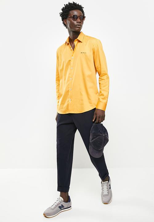 Ben Sherman - Slim ben shirt - yellow