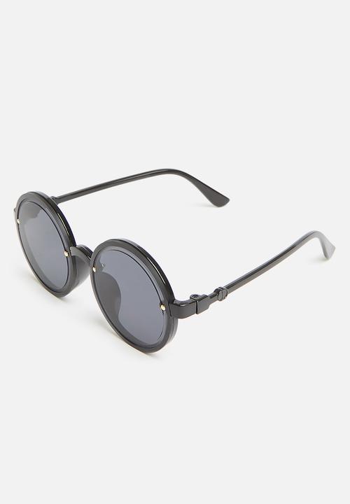 Rebel Republic - Girls round sunglasses - black