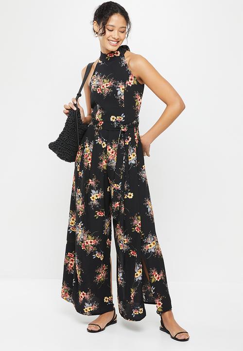 Stella Morgan - Sleeveless printed jumpsuit - black