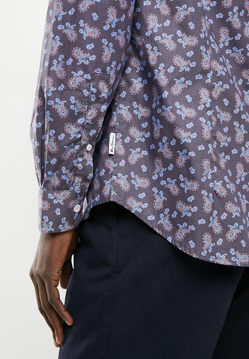 Ben Sherman - Large paisley shirt - marine