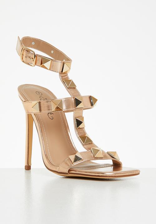 Miss Black - Harley1 stiletto heel - rose gold