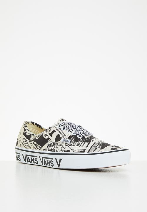 Vans - Authentic -  vans collage black/white