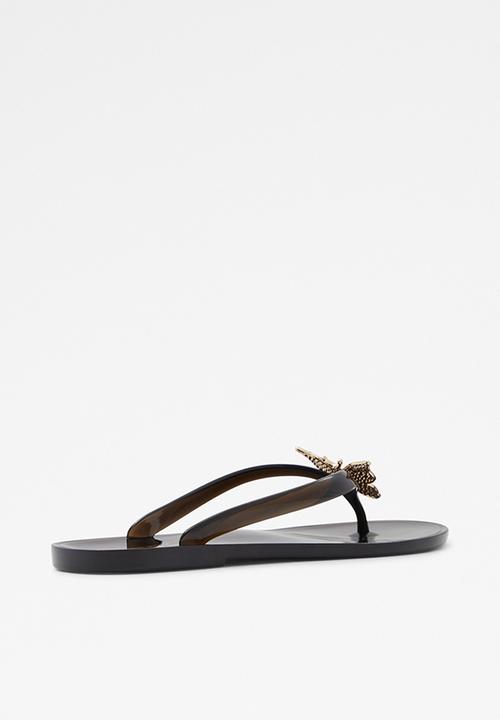 ALDO - Alelith sandal  - black & gold multi
