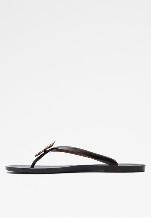 ALDO - Alelith sandal  - black & gold multi