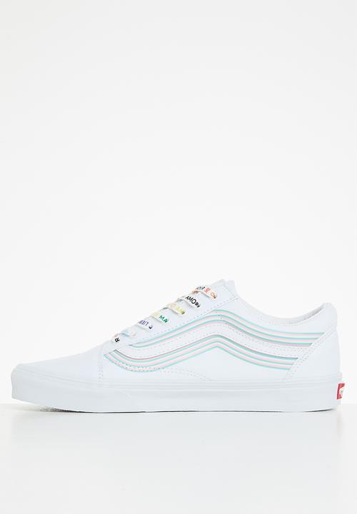 Vans - Ua old skool - (pride) white/true white