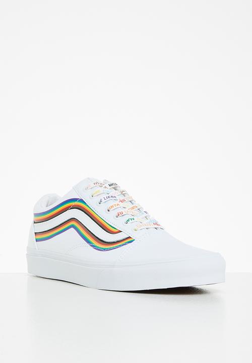 Vans - Ua old skool - (pride) white/true white