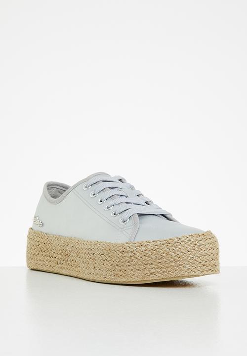 Miss Black - Quebec6 flatform espadrille sneaker - silver