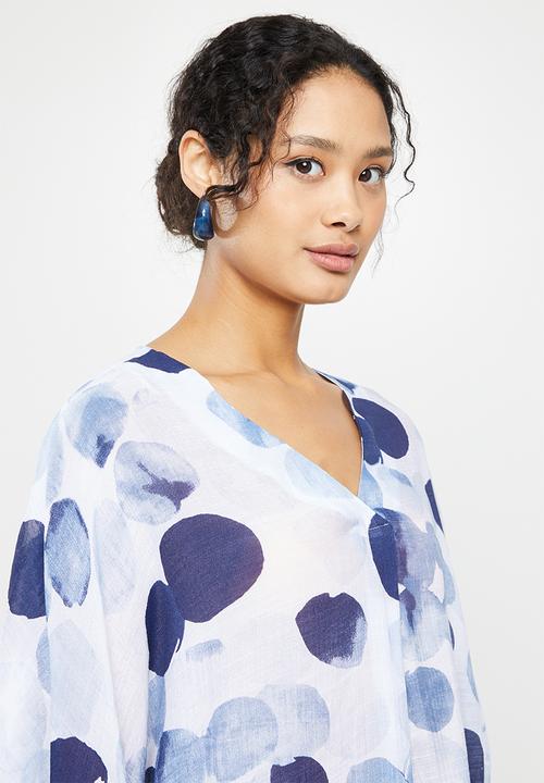 Stella Morgan - Blues dotted blouse - blue