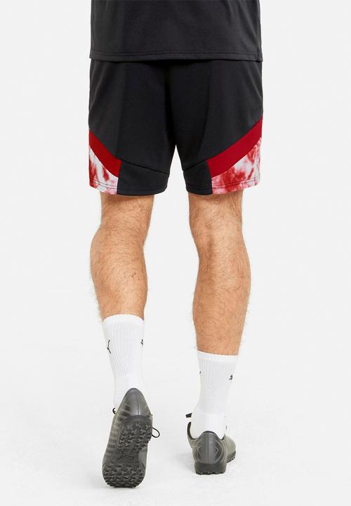 PUMA - AC Milan Iconic MCS Mesh  Shorts - Black & tango red