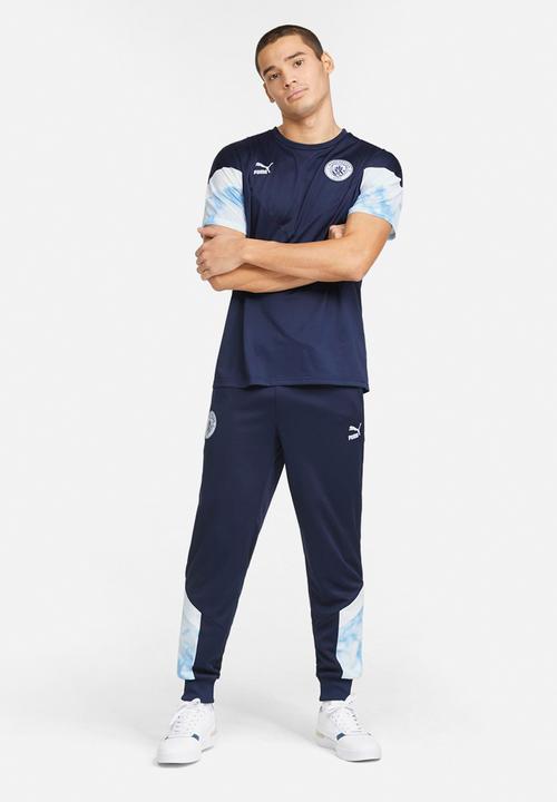 PUMA - Man City Iconic MCS Football Tee - Peacoat & puma white