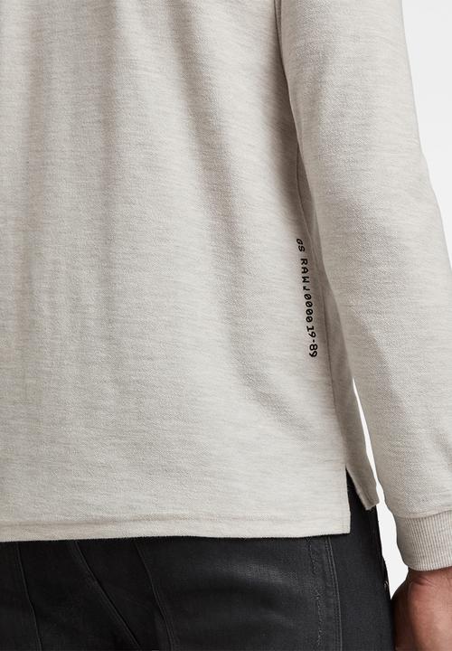 G-STAR - Textured sweater long sleeve - whitebait heather