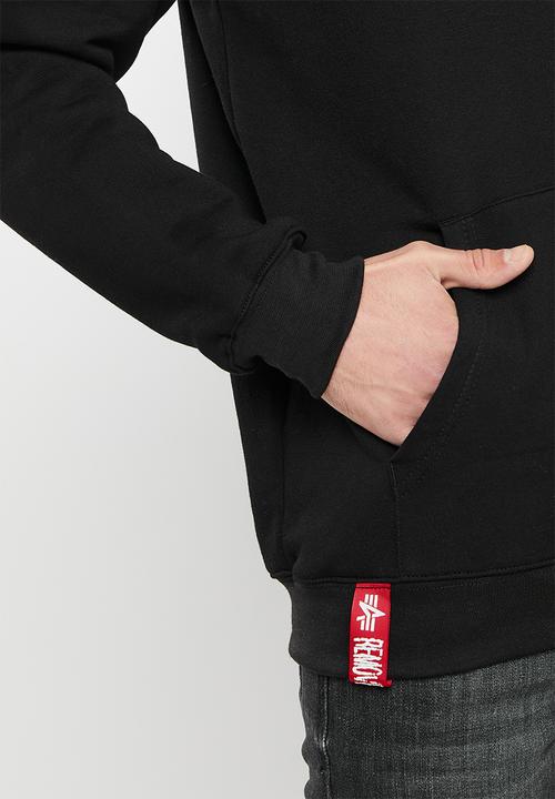Alpha Industries - A.i block logo hoodie - black