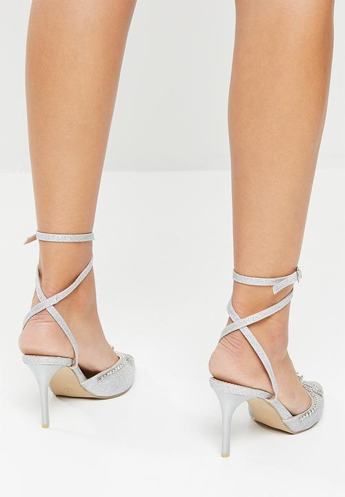 Footwork - Kasti ankle cuff stiletto heel - silver
