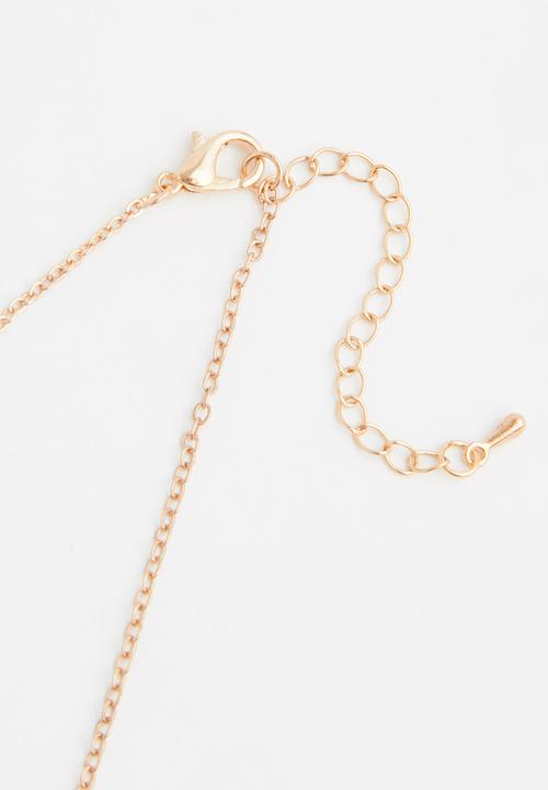 Rebel Republic - Girls tiered flower necklace - gold 