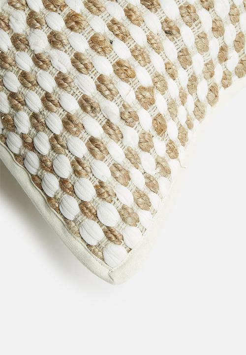 Sixth Floor - Zafu jute cushion cover - natural
