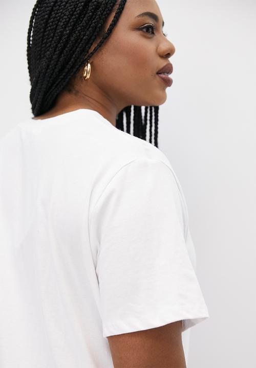 Superbalist - Basic crew graphic tee - white