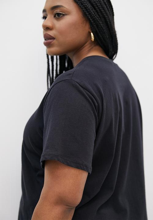 Superbalist - Basic crew graphic tee - black