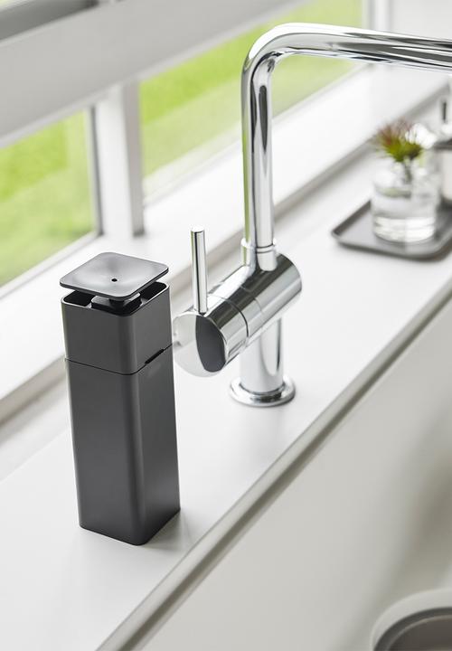 Yamazaki - Tower push soap dispenser - black