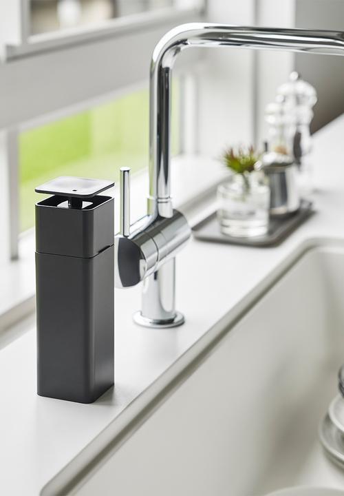 Yamazaki - Tower push soap dispenser - black