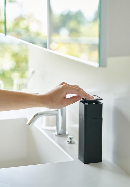 Yamazaki - Tower push soap dispenser - black