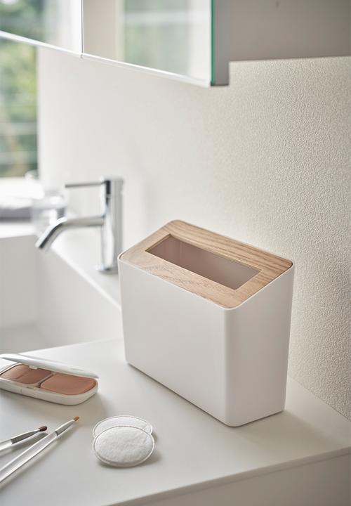 Yamazaki - Rin table trash can - white