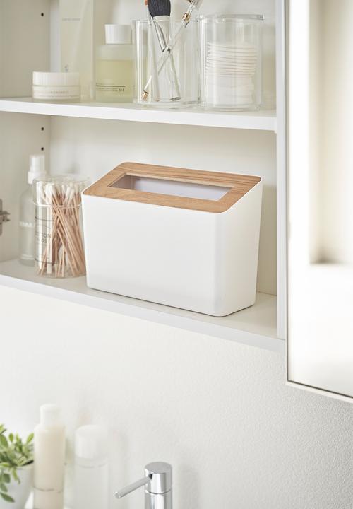 Yamazaki - Rin table trash can - white