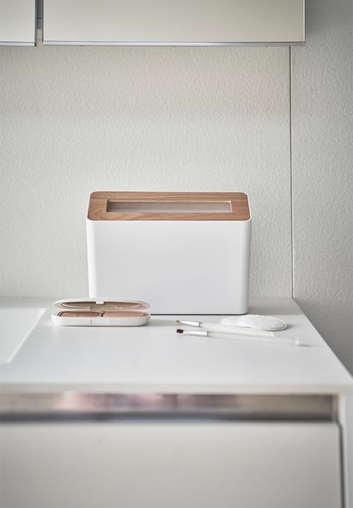 Yamazaki - Rin table trash can - white