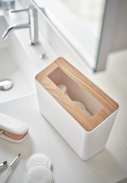 Yamazaki - Rin table trash can - white