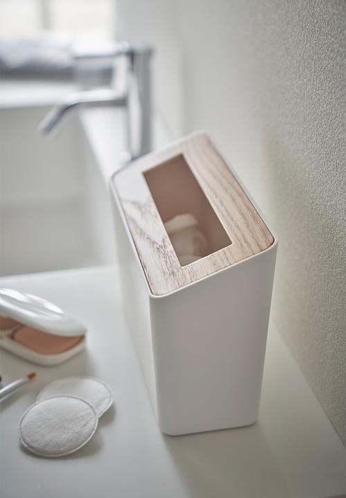 Yamazaki - Rin table trash can - white