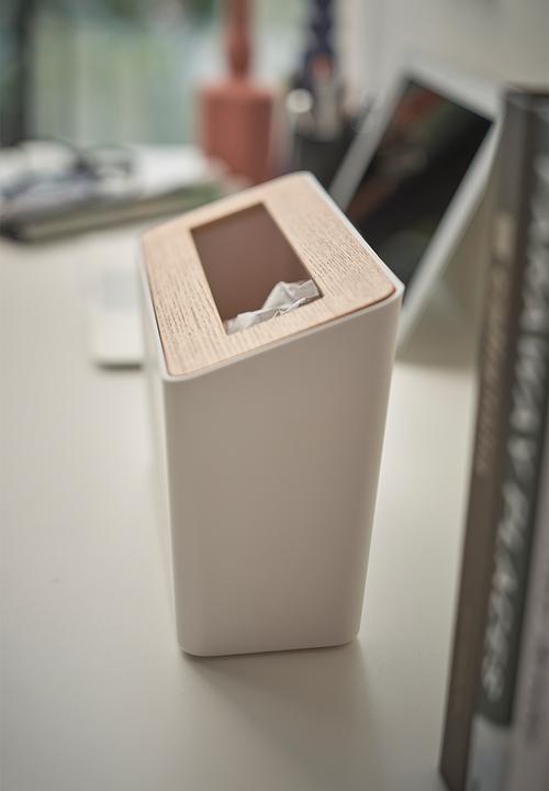 Yamazaki - Rin table trash can - white