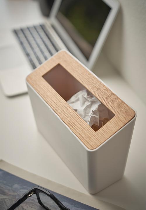 Yamazaki - Rin table trash can - white