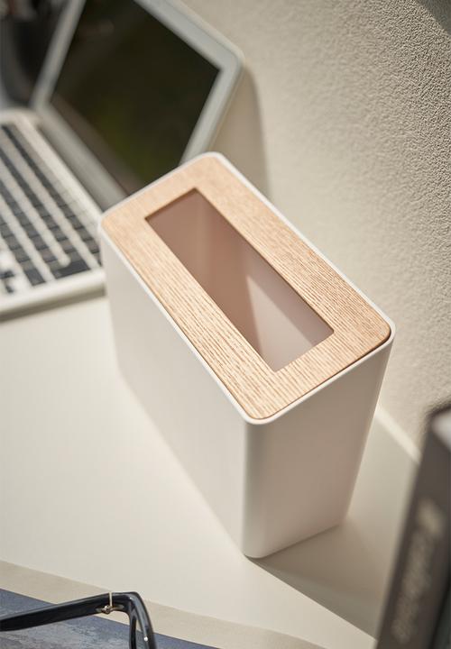 Yamazaki - Rin table trash can - white
