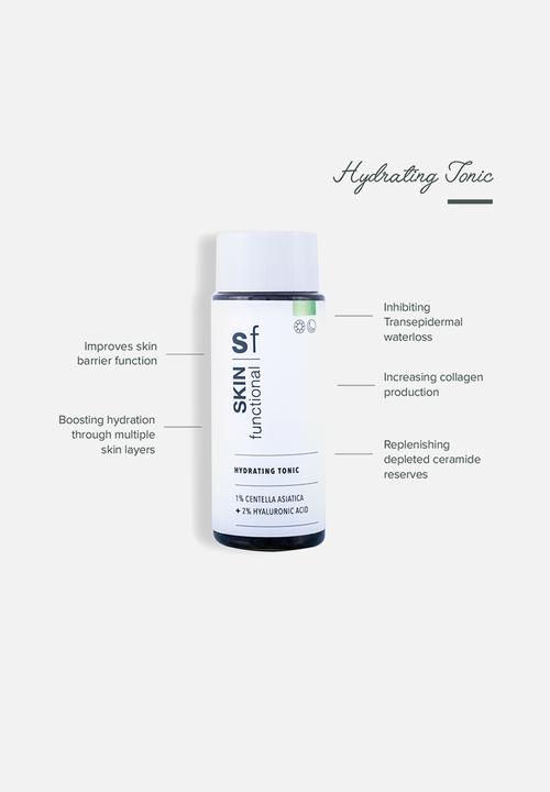 SKIN functional - 1% Centella Asiatica + 2% Hyaluronic Acid - Hydrating Tonic