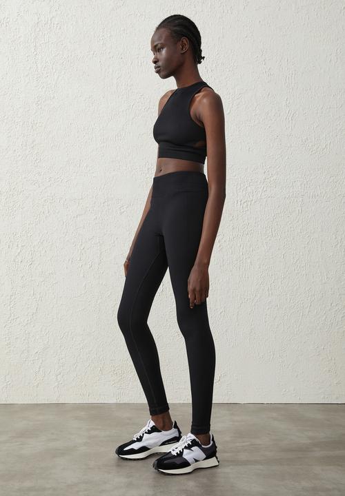 Cotton On - Seamless full length tight - black