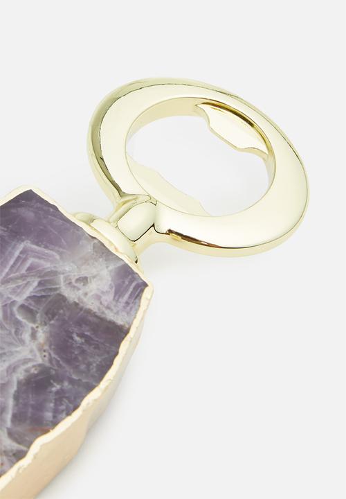 Four One Wine - Alu gemstone bottle opener - dynamic purple