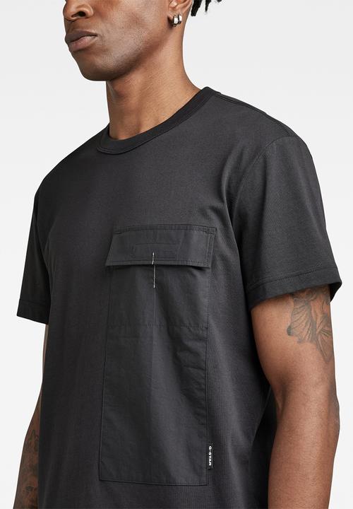 G-STAR - Pocket r T-shirt - dk black