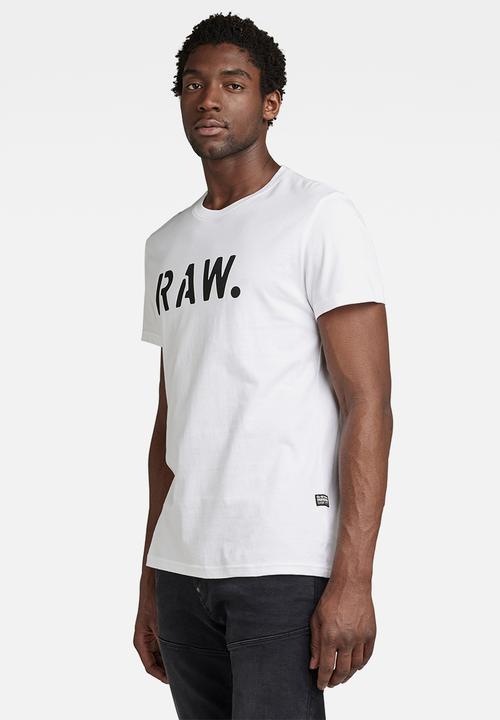 G-STAR - Stencil raw r T-shirt - white