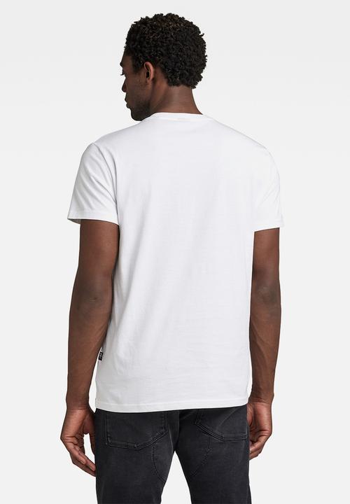 G-STAR - Stencil raw r T-shirt - white