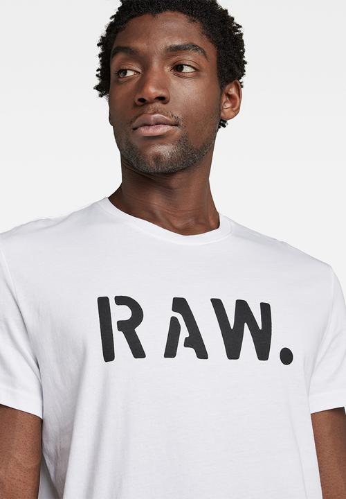 G-STAR - Stencil raw r T-shirt - white