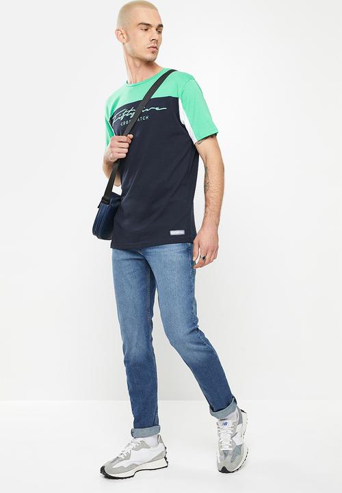 Crosshatch - Kneebury ch crew neck - navy