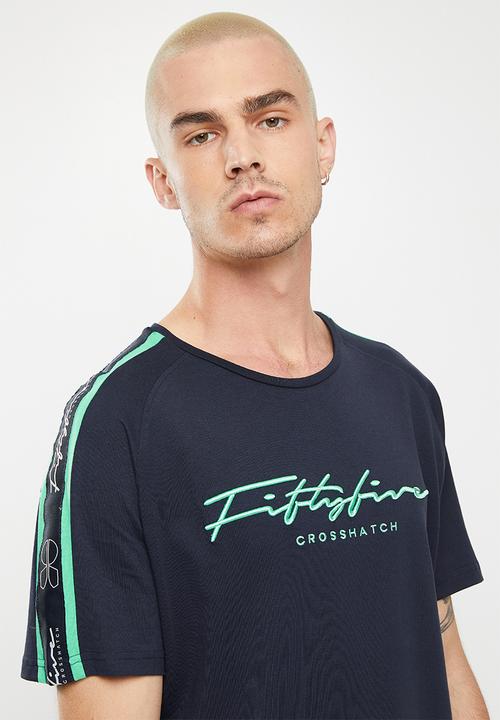 Crosshatch - Trullster ch raglan crew neck - navy