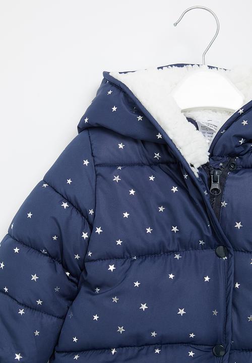 Pop Candy - Girls star hooded jacket - navy