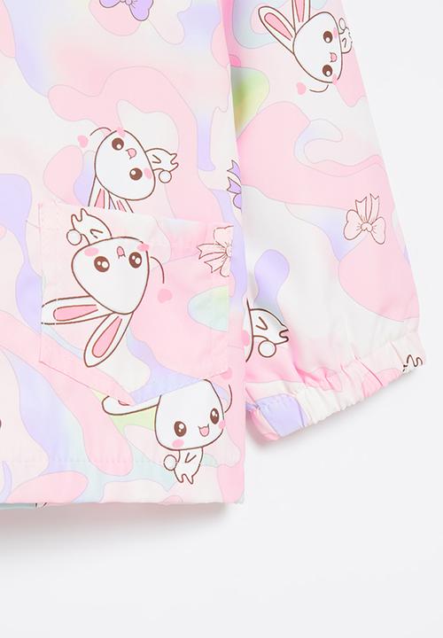 Pop Candy - Girls printed hooded jacket - pink