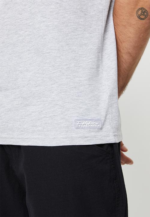 Crosshatch - Trullster ch raglan crew neck - grey 