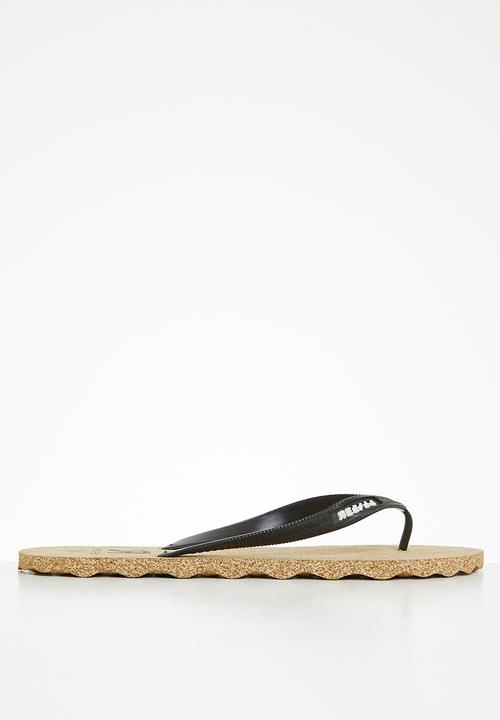 reefer - Cork flip flops - black