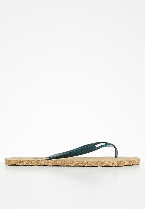 reefer - Cork flip flops - olive