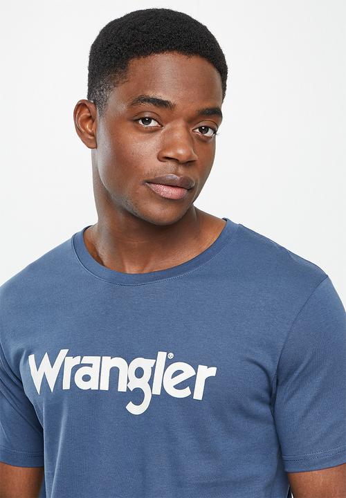 Wrangler - Kabel tee - navy & white