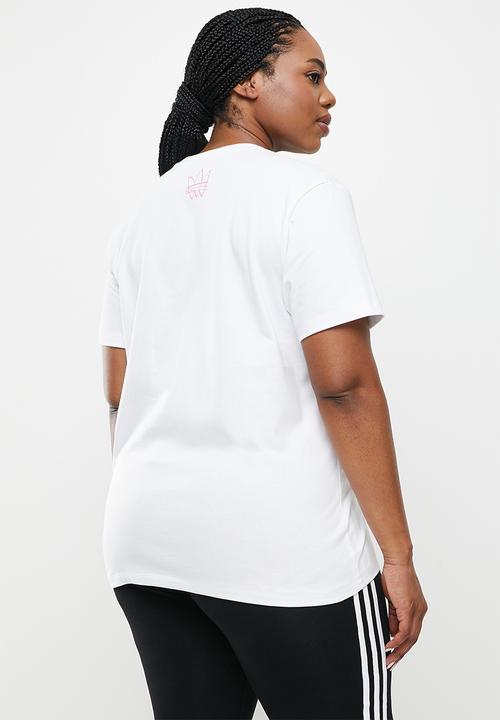 adidas Originals - Plus graphic tee - white